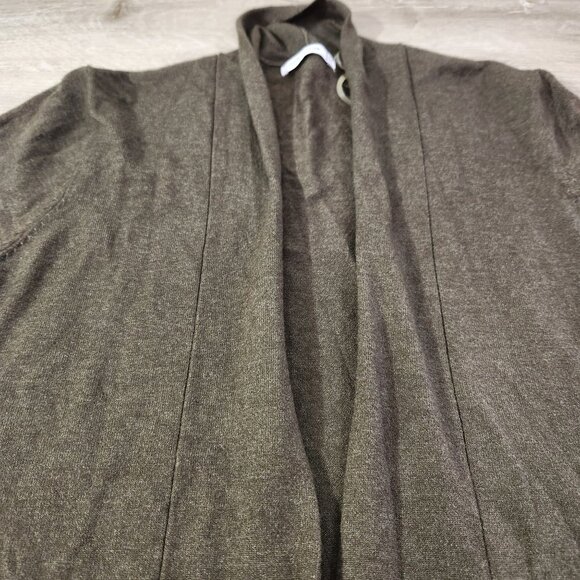 Pink Clover Olive Green Open Front Cardigan New With Tags Women's Size S - Picture 7 of 15